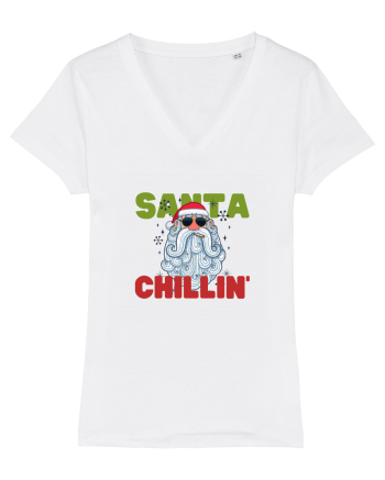 Santa Chillin' White