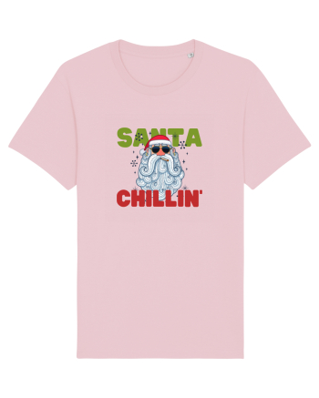 Santa Chillin' Cotton Pink