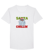 Santa Chillin' Tricou mânecă scurtă guler larg Bărbat Skater