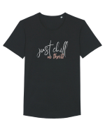 Just Chill, No Thrill Tricou mânecă scurtă guler larg Bărbat Skater