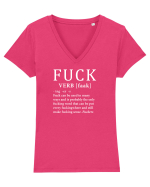 FUCK Tricou mânecă scurtă guler V Damă Evoker