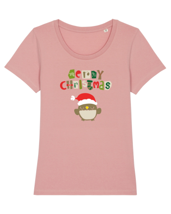 Merry Christmas bufniță Canyon Pink
