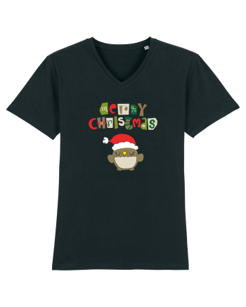 Merry Christmas bufniță Black