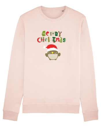Merry Christmas bufniță Candy Pink