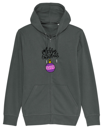 Merry Christmas (glob mov) negru Anthracite