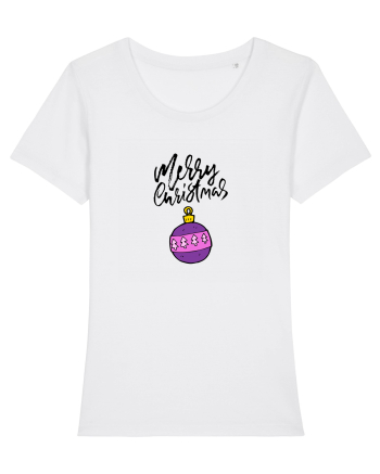 Merry Christmas (glob mov) negru White