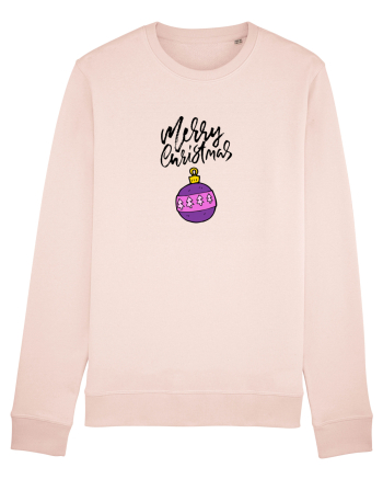 Merry Christmas (glob mov) negru Candy Pink