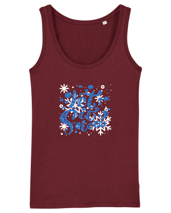 Let it Snow Burgundy