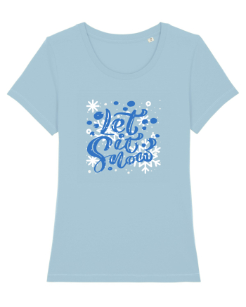Let it Snow Sky Blue