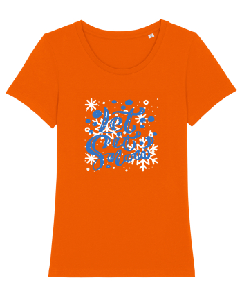 Let it Snow Bright Orange