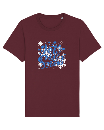 Let it Snow Burgundy