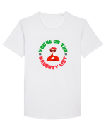 You're on the naughty list. 2 Tricou mânecă scurtă guler larg Bărbat Skater