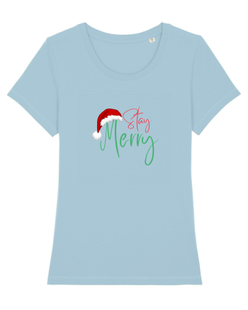 Stay Merry  Sky Blue