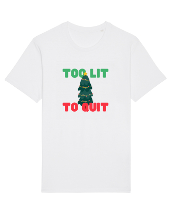 Too Lit to Quit (Brad de Crăciun)  White