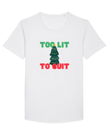 Too Lit to Quit (Brad de Crăciun)  White