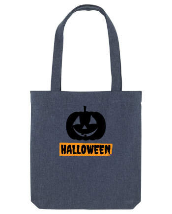 Halloween Pumpkin Black Midnight Blue