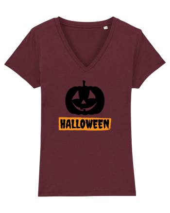 Halloween Pumpkin Black Burgundy