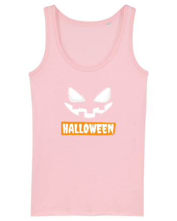 Halloween Spooky Face White (față înfricoșătoare)  Cotton Pink