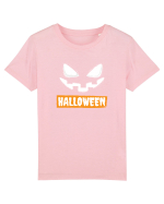 Halloween Spooky Face White (față înfricoșătoare)  Tricou mânecă scurtă  Copii Mini Creator