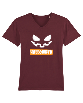 Halloween Spooky Face White (față înfricoșătoare)  Burgundy