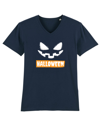 Halloween Spooky Face White (față înfricoșătoare)  French Navy