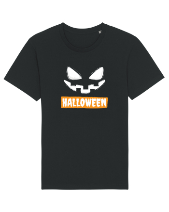 Halloween Spooky Face White (față înfricoșătoare)  Black