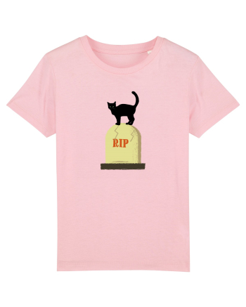 Pisică neagră în cimitir Cotton Pink
