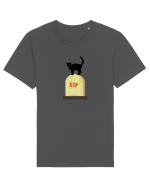 Pisică neagră în cimitir Tricou mânecă scurtă Unisex Rocker