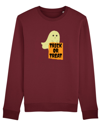 Trick or Treat Ghost Burgundy