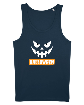 Halloween Spooky Face White (față înfricoșătoare) 2 Navy