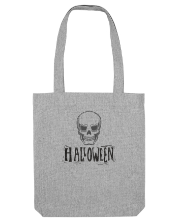 Halloween Skull Heather Grey