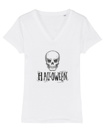 Halloween Skull White