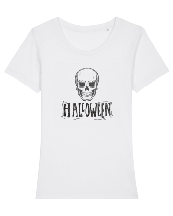 Halloween Skull White