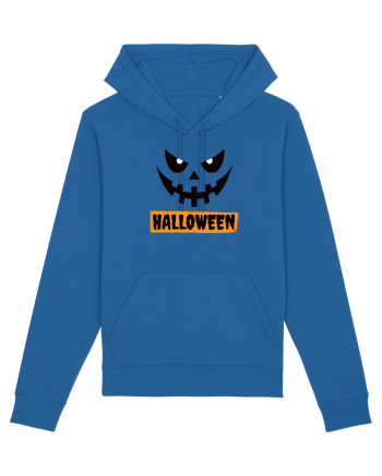 Halloween Spooky Face Black (față înfricoșătoare)  Royal Blue