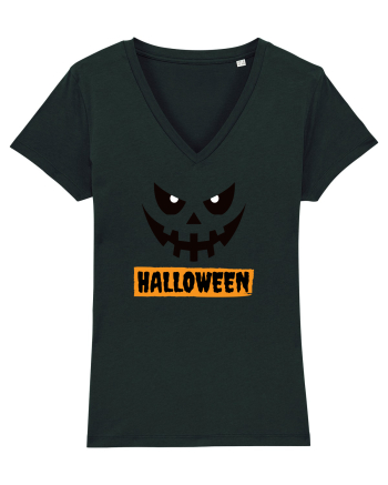 Halloween Spooky Face Black (față înfricoșătoare)  Black
