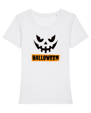 Halloween Spooky Face Black (față înfricoșătoare)  White
