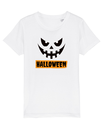Halloween Spooky Face Black (față înfricoșătoare)  White
