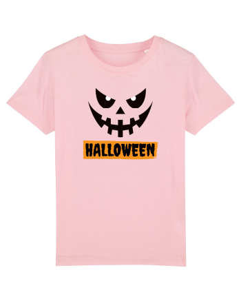 Halloween Spooky Face Black (față înfricoșătoare)  Cotton Pink