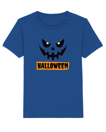Halloween Spooky Face Black (față înfricoșătoare)  Majorelle Blue