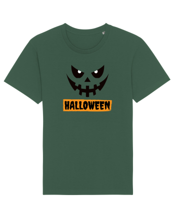 Halloween Spooky Face Black (față înfricoșătoare)  Bottle Green