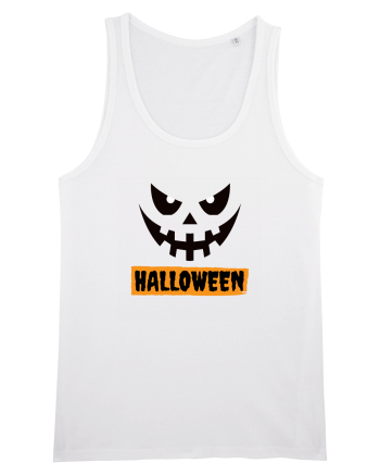 Halloween Spooky Face Black (față înfricoșătoare)  White