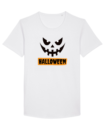 Halloween Spooky Face Black (față înfricoșătoare)  White