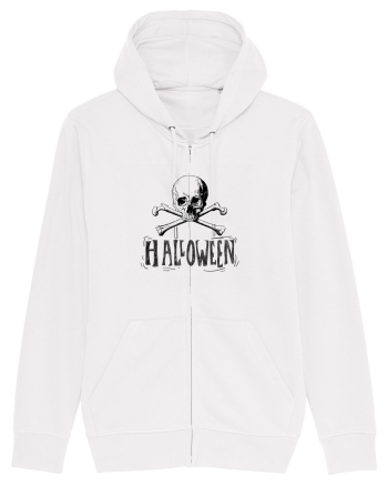Halloween Skull and Bones White