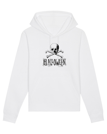Halloween Skull and Bones White