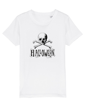 Halloween Skull and Bones White