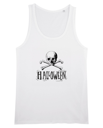 Halloween Skull and Bones White