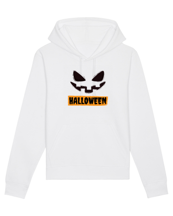 Halloween Spooky Face Black(față înfricoșătoare)  White