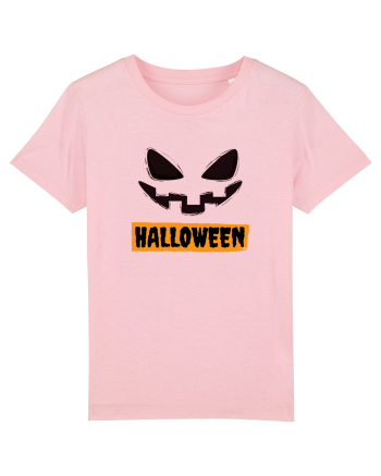 Halloween Spooky Face Black(față înfricoșătoare)  Cotton Pink