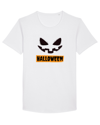 Halloween Spooky Face Black(față înfricoșătoare)  White