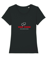 Yoga Language school Tricou mânecă scurtă guler larg fitted Damă Expresser